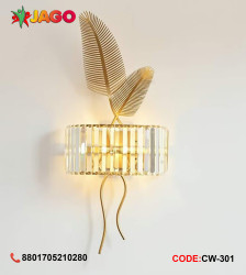 K9 Crystal Wall Lamp (Antique Brass)Pre- Order Min. 6 Pieces(For Booking & Update Price Call : 01705210280 /  Delivery Time 25-45 Days) CW-301