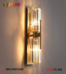 K9 Crystal Wall Lamp (Antique Brass)Pre- Order Min. 6 Pieces(For Booking & Update Price Call : 01705210280 /  Delivery Time 25-45 Days) CW-306