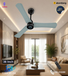 Atomberg Renesa Halo Smart 900mm BLDC Ceiling Fan with Remote Control & LED Indicators (Misty Teal) | AT-164 | Femina Lightings Bangladesh